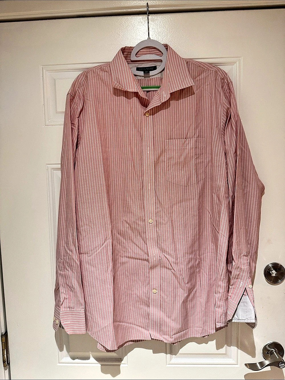 Banana Republic Non-Iron Classic Fit Stripe Dress Shirt Men's Striped Button